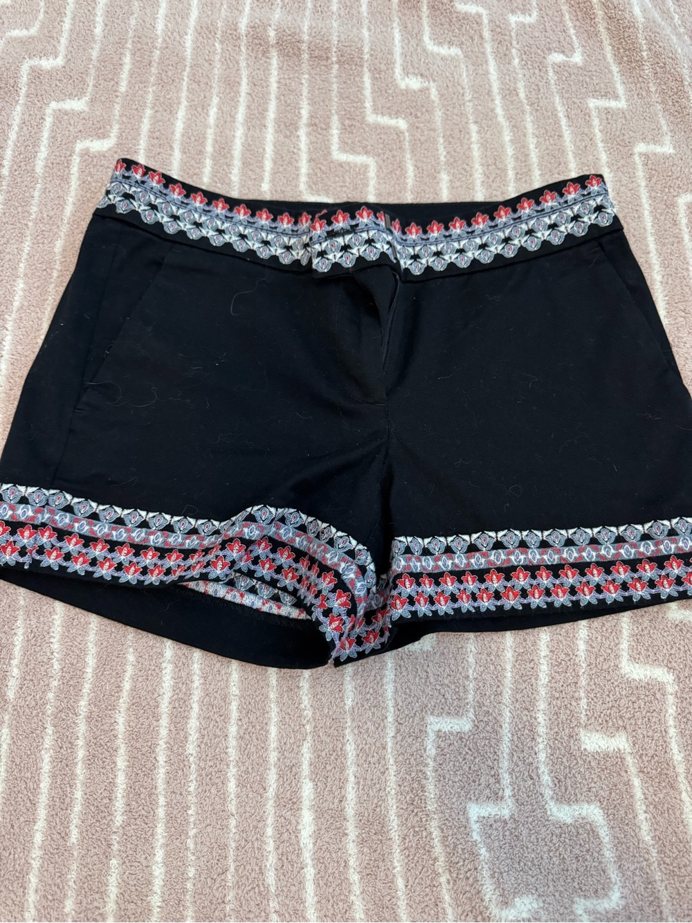 LOFT "The Riviera Short" with Border Embroidery.
